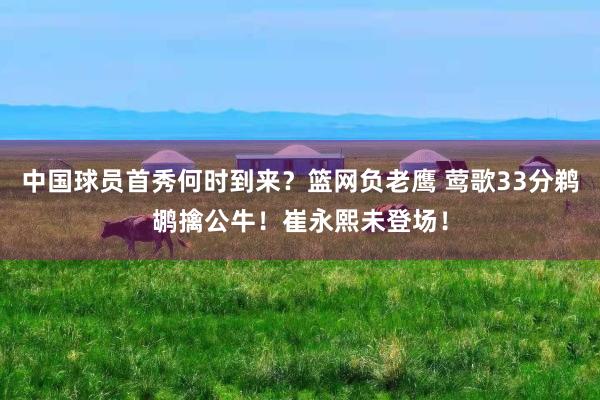 中国球员首秀何时到来？篮网负老鹰 莺歌33分鹈鹕擒公牛！崔永熙未登场！